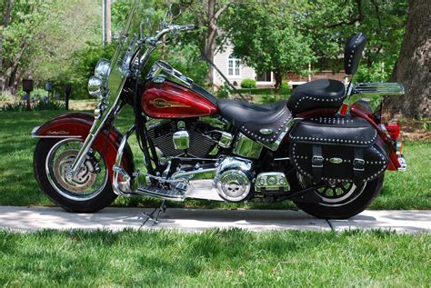 2008 Harley Davidson Flstc Heritage Softail Classic Two Tone Red