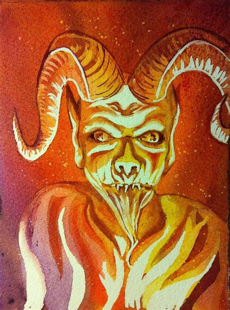 Demon Painting By Starr Weems Pixels