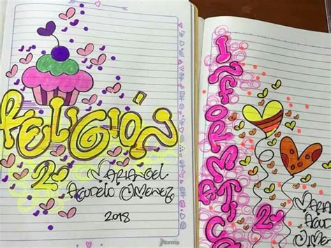 Márgenes para cuadernos y bordes para cartas. Pin de Camila Eusse en Cuadernos decorados | Cuadernos ...