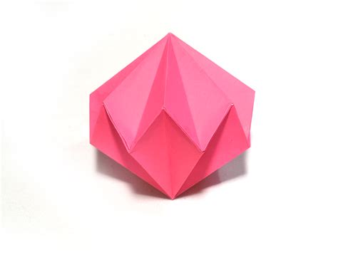 How To Make An Origami Diamond Gemstone Ornament 11 Steps