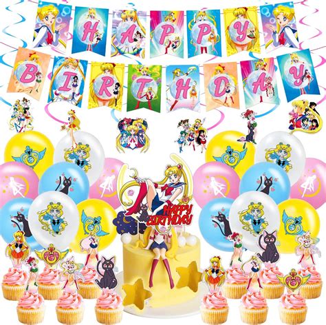 Buy Sailor Moon Birthday Decorations Party Supplies Sailor Moon Party