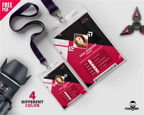 Graphic design, photoshop & business card tutorials. Download Photo Identity Card Template PSD | PsdDaddy.com