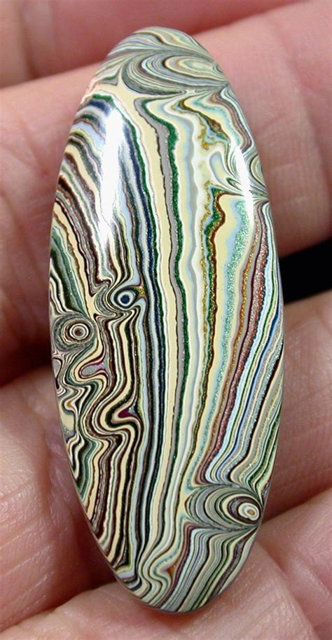 Solid Detroit Agate Fordite Cabochon Early 1960s By Suzybones