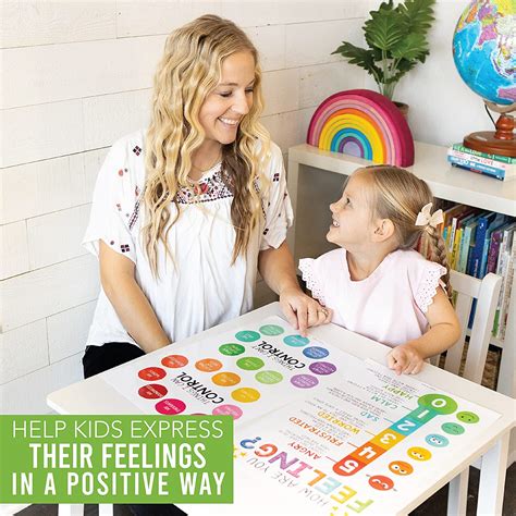 4 Colorful Feelings Chart For Kids Learning Posters Ubuy Jordan