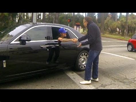 Justin bieber's one of one rolls royce | west coast customs. Justin Bieber Stops His Rolls To Chat With Larry King ...