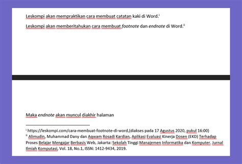 Cara Menulis Footnote Dari Jurnal Dan Skripsi Satu Trik