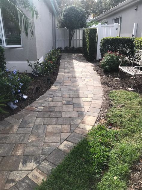 Paver Walkway Installation In Sarasota And Manatee Sands Pavers