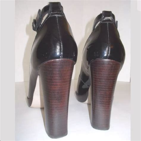 Carvela Shoes Carvela Black Patent Heels Peeptoe Mary Janes 39 Us