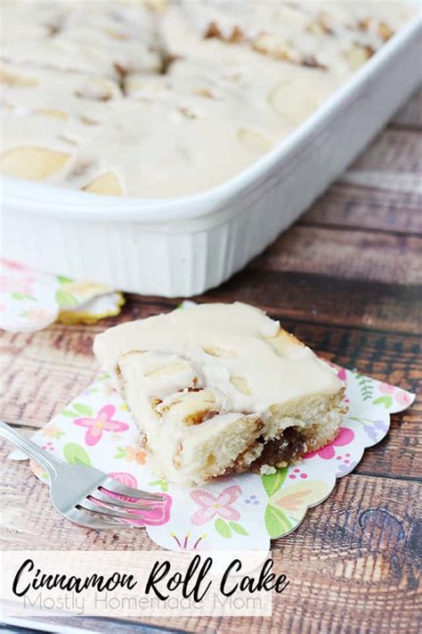 Cinnamon Roll Cake Mostly Homemade Mom