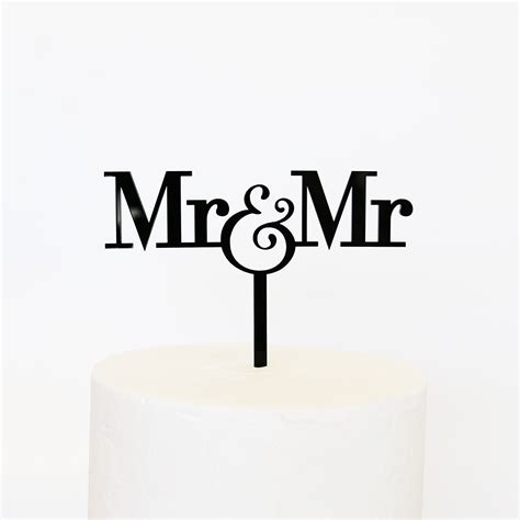 Mr And Mr Cake Topper Sandra Dillon Design