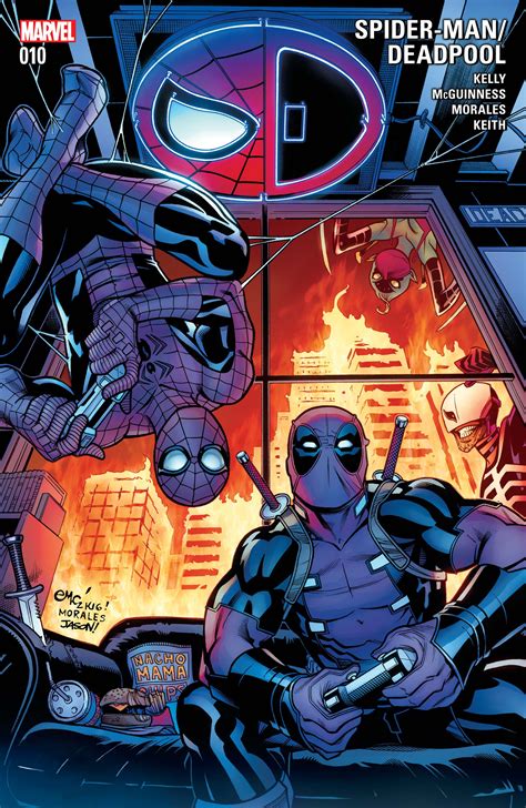 Deadpool And Spiderman Comic Spider Man Attacks Deadpool