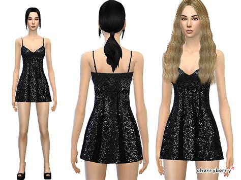 The Sims Resource Glitter Party Dress