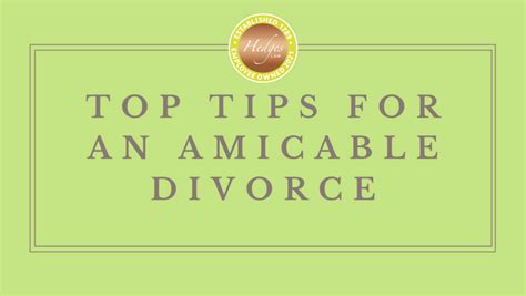 Top Tips For An Amicable Divorce Hedges Law