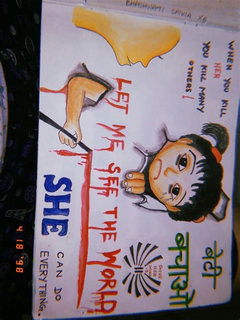 Discover More Than 83 Save Girl Child Poster Drawing Vn