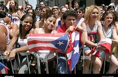puerto rican parade york city along alamy avenue 5th