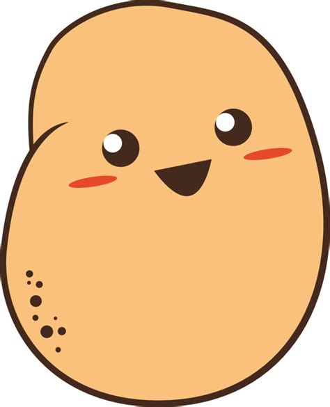 Kawaii Potato By Hashtagpony Kawaii Potato Cute Potato Tiny Potato