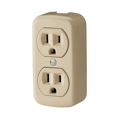 Eaton Ivory 15 Amp Decorator Outlet Residential At