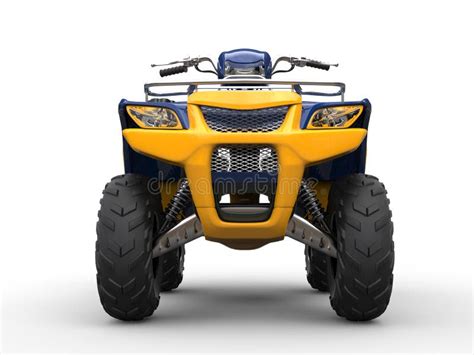 Awesome Four Wheeler Front View Closeup Shot Stock Image Image Of