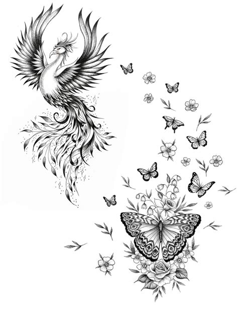 Phoenix Tattoo Sleeve Phoenix Feather Tattoos Phoenix Tattoo Feminine