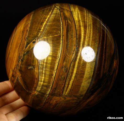 Amazing Flash Gemstone Huge 5 2 Gold Tiger Eye Sphere Crystal Ball