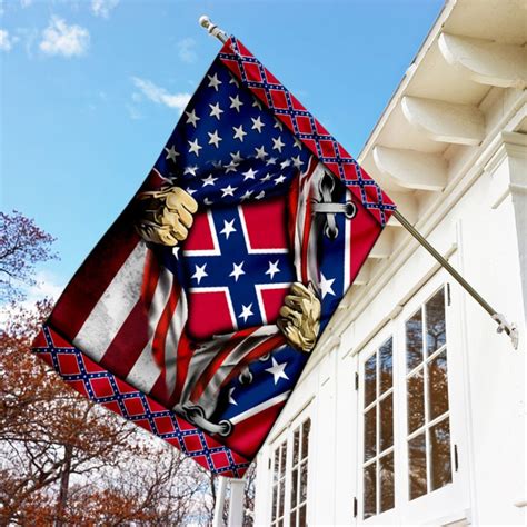 The Confederate Us American Flag