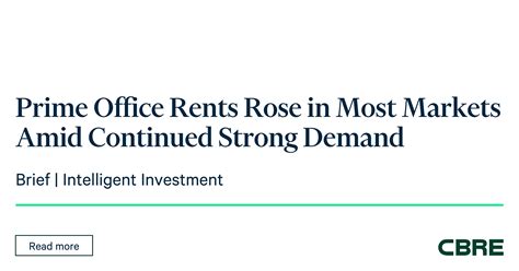 Global Prime Office Rent Tracker | CBRE