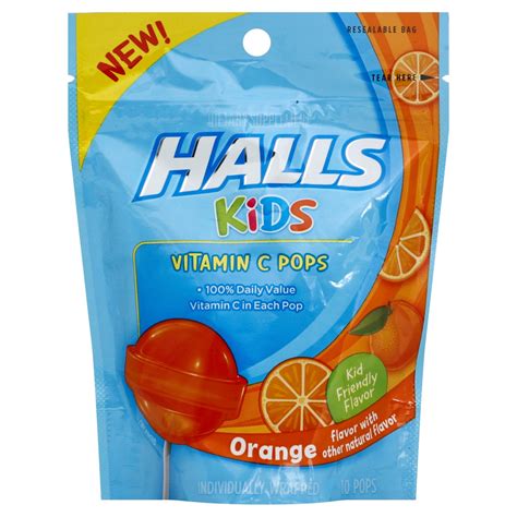 Wondering which is best for you? Halls Kids Vitamin C Pops, Orange - Shop Vitamins A-Z at H-E-B