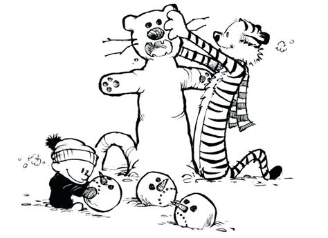 Calvin And Hobbes Coloring Pages At Free Printable