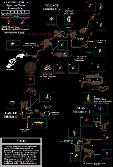 Re4 Treasure Guide All Treasure Location Part 2 Castle Resident Evil