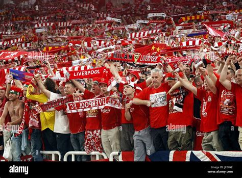 Liverpool Fans Champions League Final Olympic Stadium Athens Greece 23