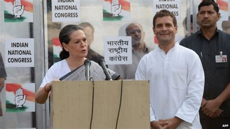 Indias Congress Party Rejects Gandhi Resignations Bbc News