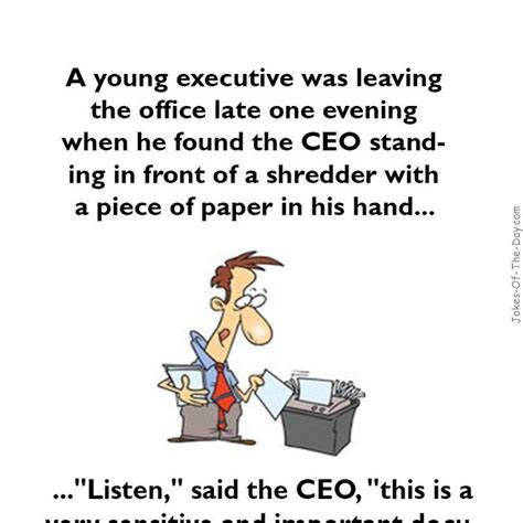 A Young Executive Was Leaving The Office Funny Joke Funny Joke