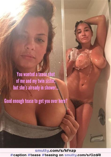 Caption Tease Teasing Shower Sisters Twins Ff Ink Bush Hairypussy Soapy Bigtits