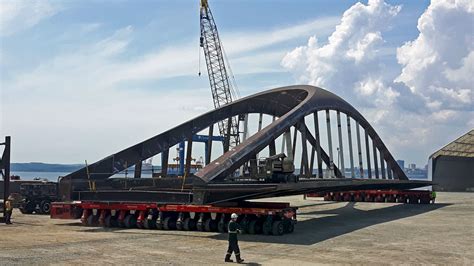 Big Steel Bridges Now Floating Towards Torontos Waterfront