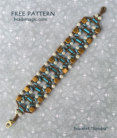 Free Pattern For Beaded Bracelet Sandra Beads Magic
