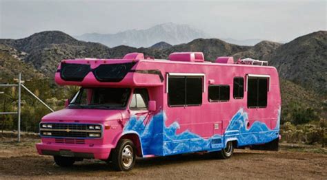 Fabulously Pink Rv With Painted Sunglasses