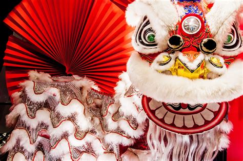 Chinese New Year Mythical Monster Nian Chinese Lion Dance Lion Dance