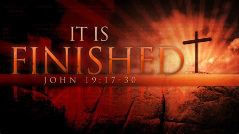It Is Finished In The Beginning God