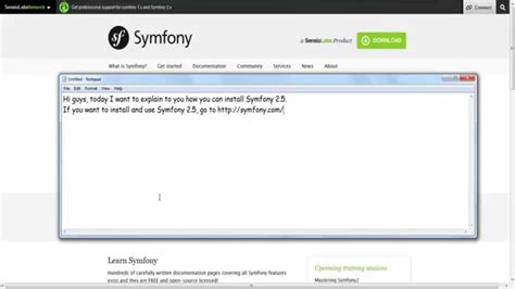 How To Install Symfony Framework 25 Youtube
