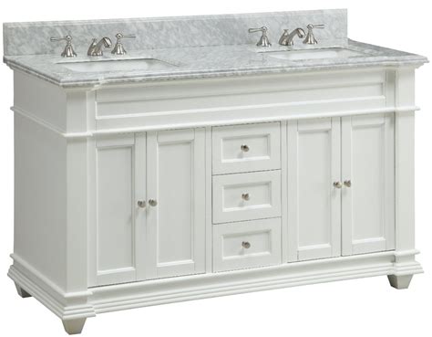 Vanity and sink are two main essential features to think of. 60 inch Double Sink Bathroom Vanity Shaker White Carrara ...