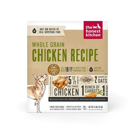 The Honest Kitchen Dehydrated Whole Grain Chicken Recipe Dog Food 4