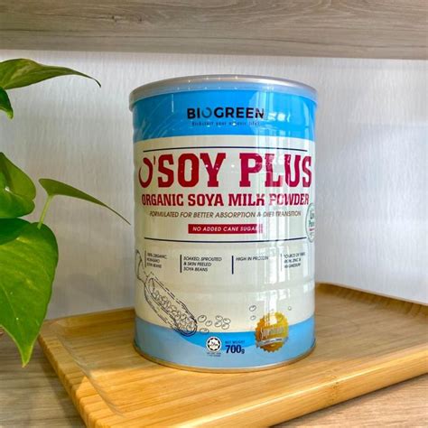 Biogreen Osoy Plus Organic Cane Sugar Free Soya Milk Powder Lazada