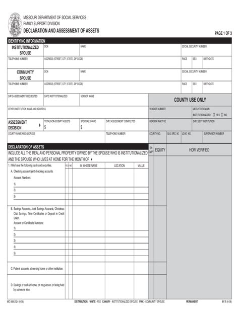 Asset Declaration Form 3 Free Templates In Pdf Word Excel Download