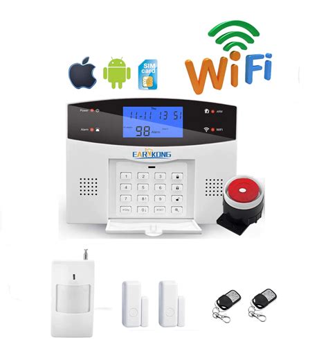Kit De Sistema De Alarma Inteligente De Seguridad Para El Hogar Wifi Gsm Pstn Soluciones