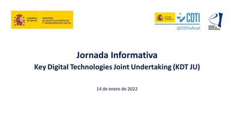 Jornada Informativa Key Digital Technologies Joint Undertaking 2021