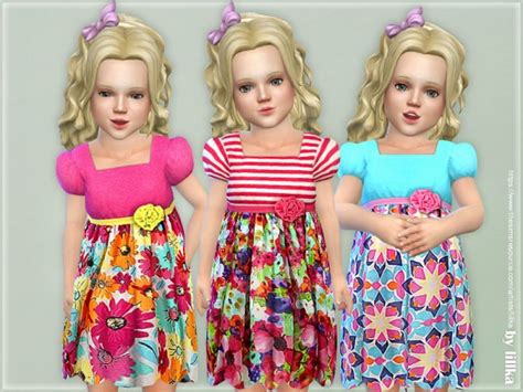 The Sims Resource Toddler Dresses Collection P116 By Lillka • Sims 4