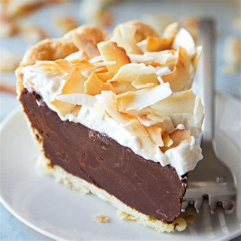 Pour into baked pie shell and top with meringue, swirling into soft peaks. Chocolate Coconut Cream Pie - Life Made Simple