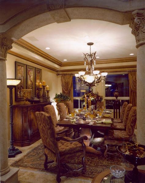 Rustic Elegant Tuscan Dining Room Tuscanstyle Elegant Dining Room