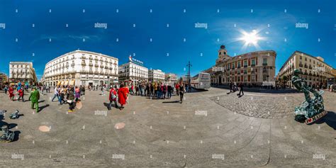360° View Of Plaza Puerta Del Sol 2015 Alamy