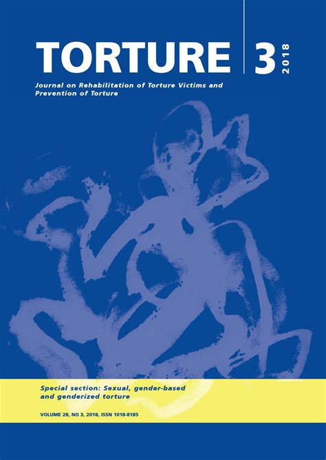 Torture Journal Volume 28 No 3 2018 By Irct International Rehabilitation Council For Torture